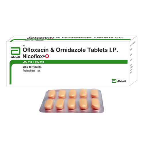 200mg +500mg Ofloxacin And Ornidazole Tablets IP