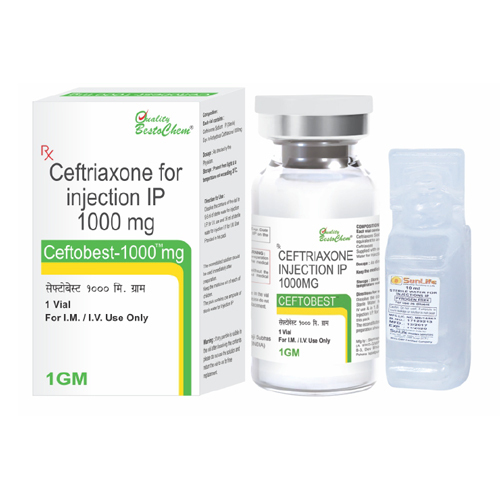 1000mg Ceftriaxone For Injection IP