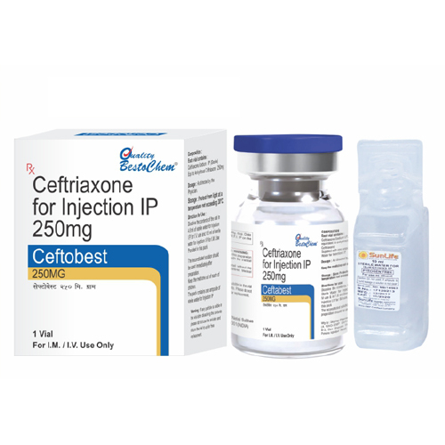 250mg Ceftriaxone For Injection IP