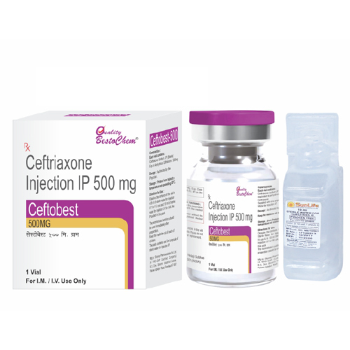500mg Ceftriaxone For Injection IP