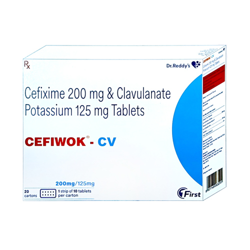 Cefixime 200mg And Clavulanate Potassium 125mg Tablets