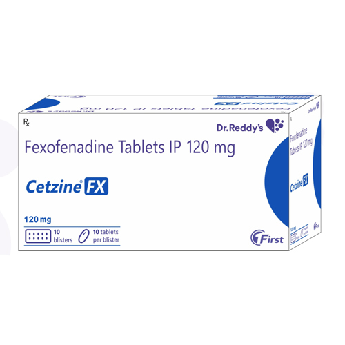 120mg Fexofenadine Tablets IP