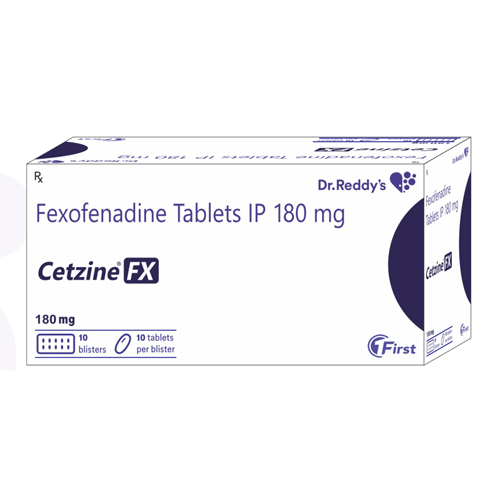 180mg Fexofenadine Tablets IP