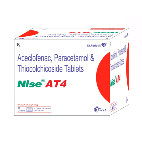 100mg + 325mg Aceclofenac And Paracetamol Tablets
