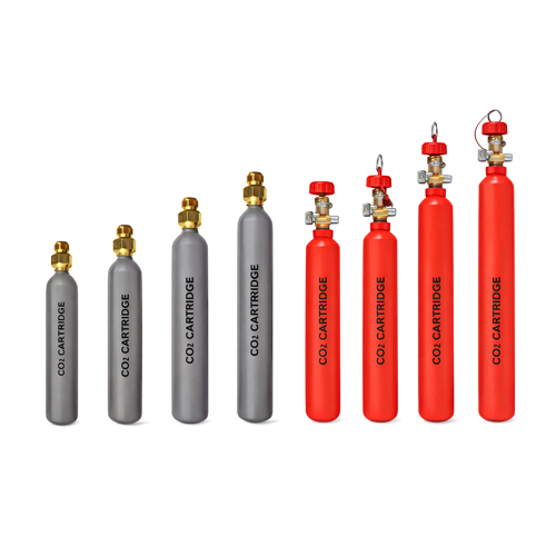 CO2 Cartridge With Brass Nut CO2 Cartridge With Brass Nut