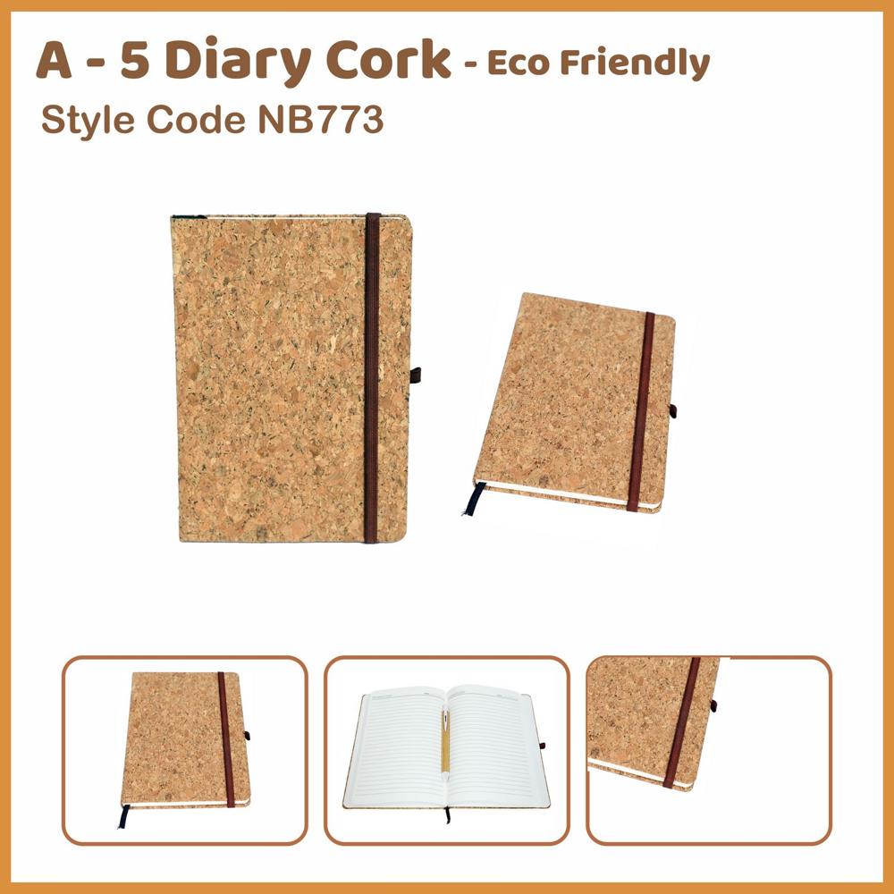 Cork Creations Premium Gift Set With Diary, Pen, Keychain, Cardholder And Water Bottle (SS-10504)