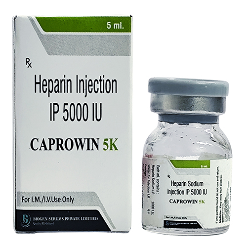 5000IU Heparin Injection IP