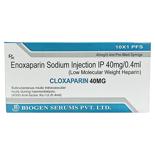 40mg Enoxaparin Sodium Injection IP