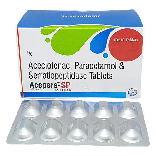 Aceclofenac Paracetamol ANd Serratiopeptidase Tablets