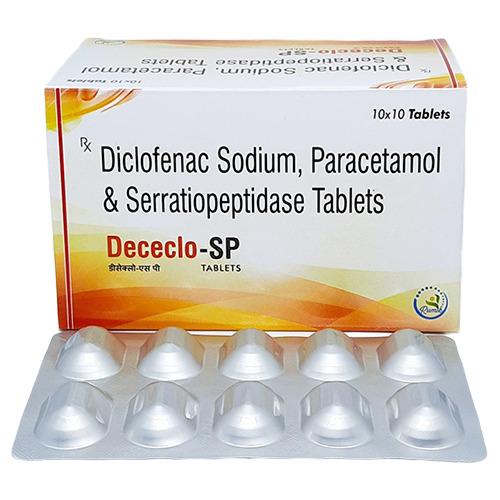 Diclofenac Sodium Paracetamol And Serratiopeptidase Tablets