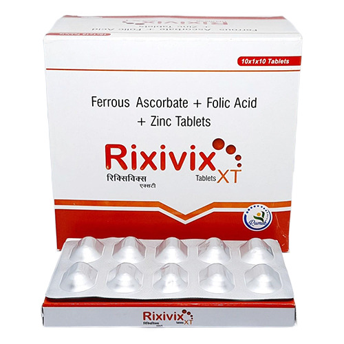 Ferrous Ascorbate Folic Acid And Zinc Tablets