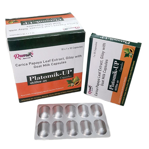 Platomik-UP_Carica Papaya Leaf Extract Giloy With Goat Milk Capsules