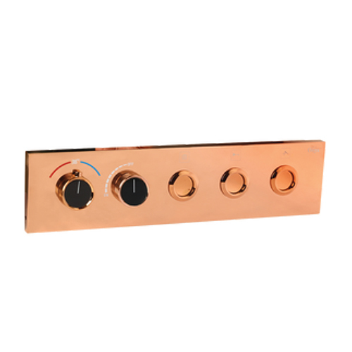 TDR23 Function Rose Gold Thermostatic Diverter