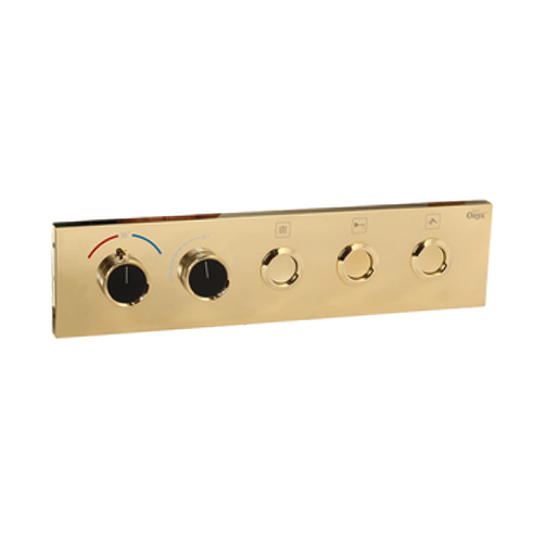 TDR33 Function French Gold Thermostatic Diverter