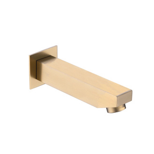 BS1 Plain Brushed Gold Bath Spout