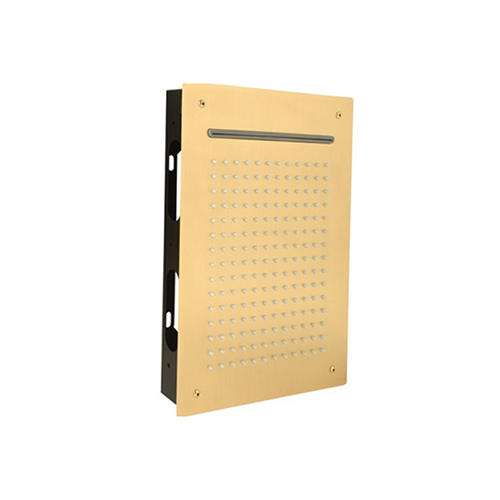 Brushed Gold Rain Waterfall Ceiling Bathroom Shower