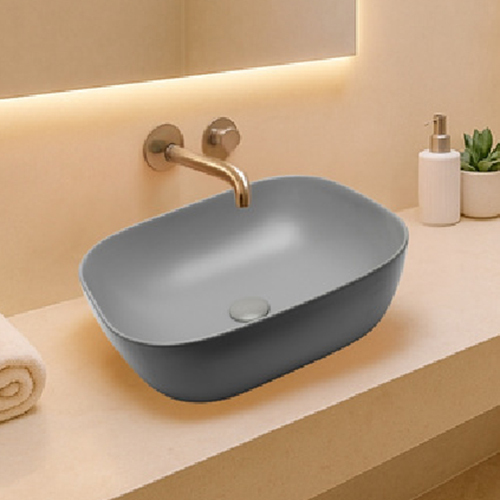 Rectangular Curved Edge Basin