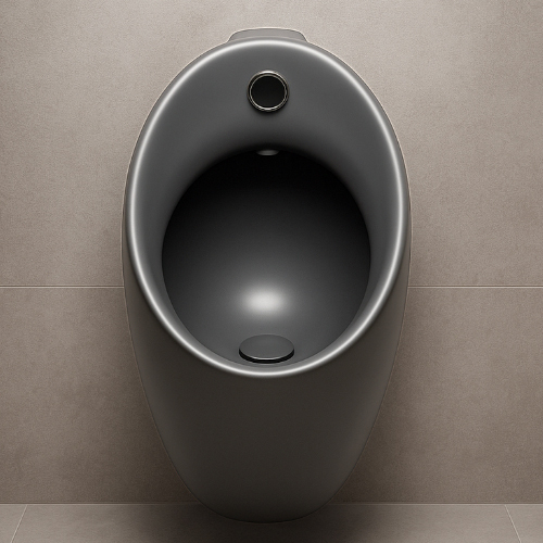 Dark Grey Sensor Urinal