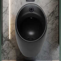 Matt Black Sensor Urinal
