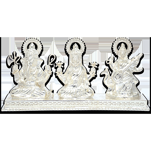 SILVER TRI MURTI HOLLOW IDOL  18KT (75%)