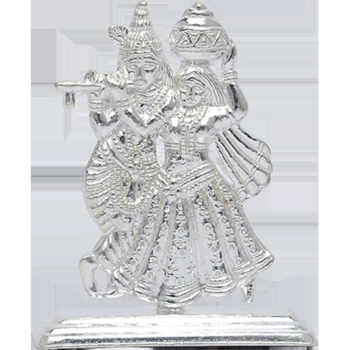 SILVER RADHA KRISHNA CASTING IDOL  16KT (65%)