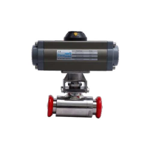 2 Piece Design TC End Ball Valve Actuated