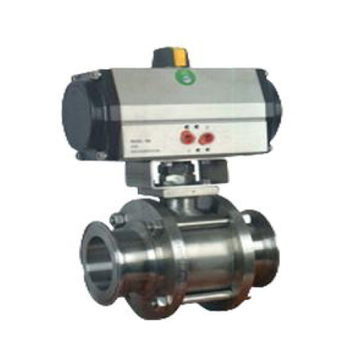 3 Piece Design TC End Ball Valve Actuated