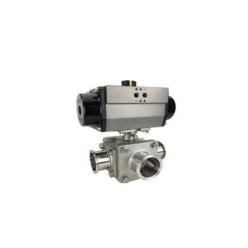 3 Way Tc End Ball Valve Actuated