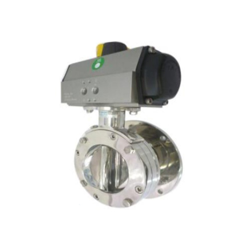 Rotary Multiflap Butterfly Valve Actuated