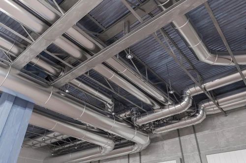 Industrial Air Duct - Color: Silver