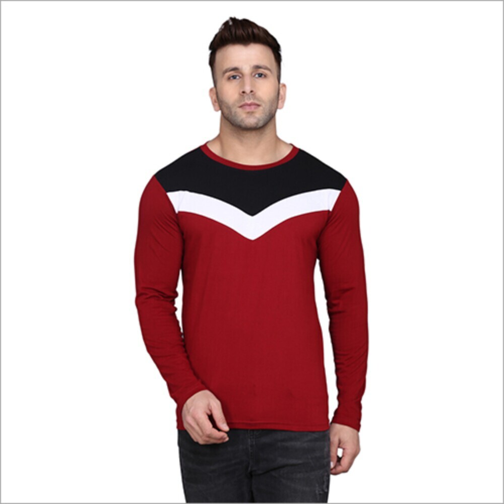 Round Neck T-shirt - Cotton Fabric, O-neck Collar Design | Plain Pattern For Men's Casual Wear