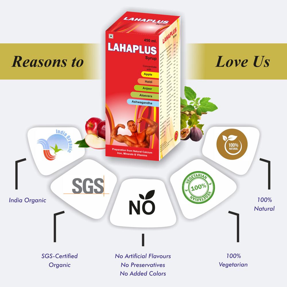 Lahaplus Syrup 450ml By Jagdamba Herbal