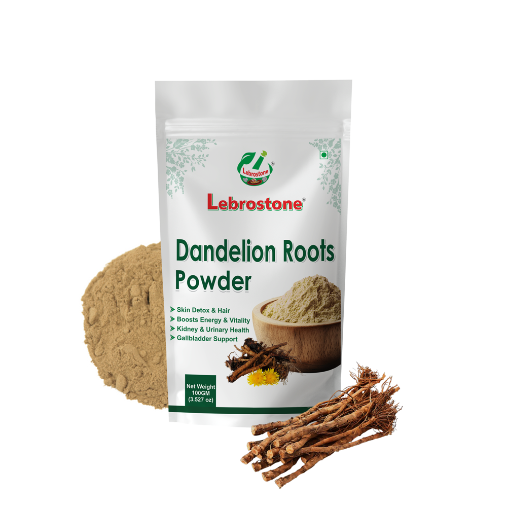 Lebrostone Dandelion Root Powder Liver & Detox Support, Immunity Booster, Digestive & Heart Health, Blood Sugar Balance(100g)
