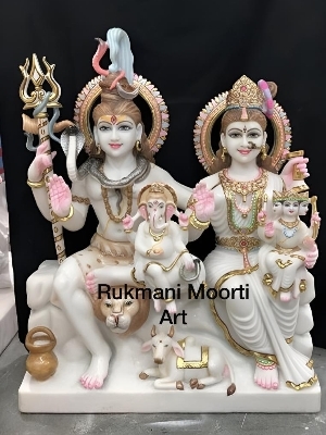 Gauri shankar marble Murti