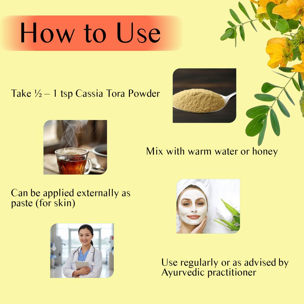 Lebrostone Cassia Tora Powder  Supports Skin Care, Digestion & Joint Comfort Naturally| 200g