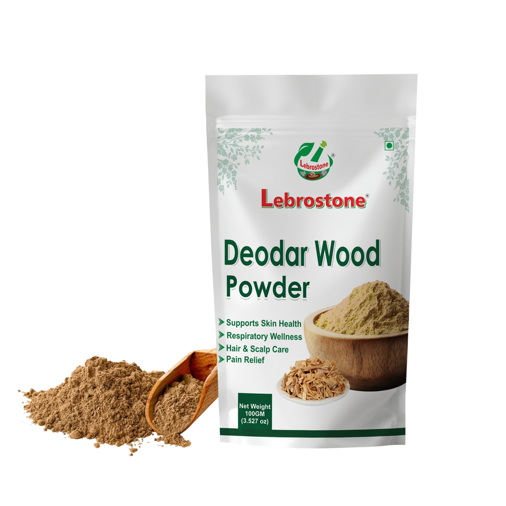 Lebrostone Deodar Wood Powder Hair Care, Skin Detox & Mind Soothing Powder(100g) - Age Group: For Adults