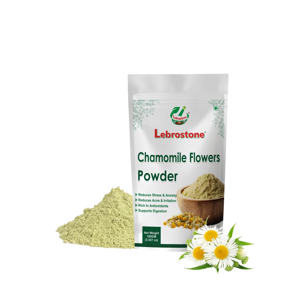 Lebrostone Chamomile Flowers Powder  Supports Heart Health, Digestion & Immunity| 100g - Age Group: For Adults