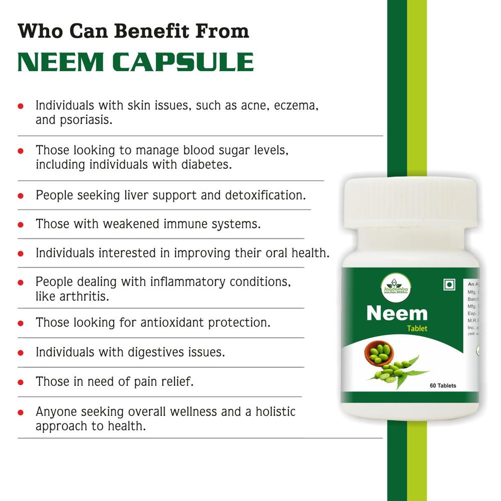 Neem Tablets - Age Group: For Adults