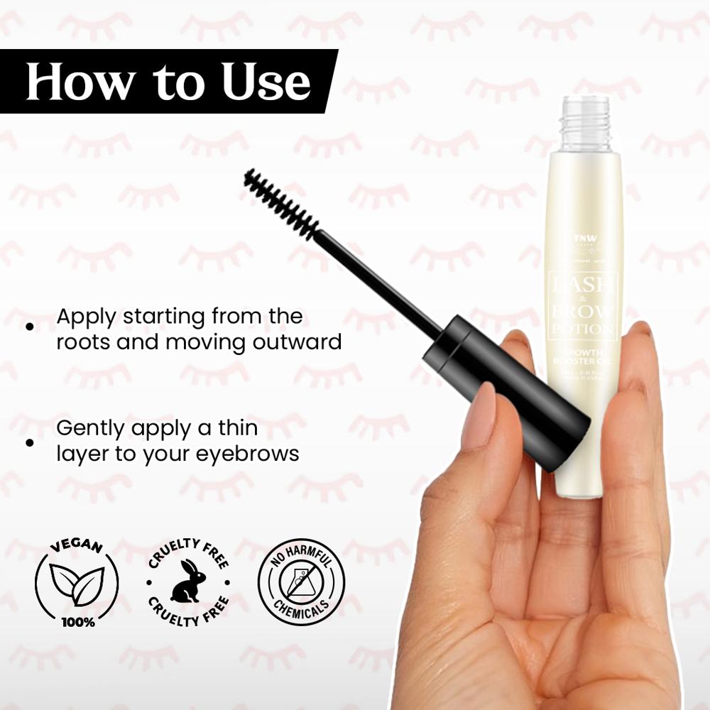 Lash and brow Potion Growth Booster Oil with Biotin