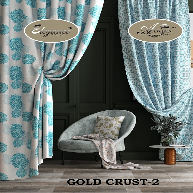 Gold crust 2 Curtain fabric