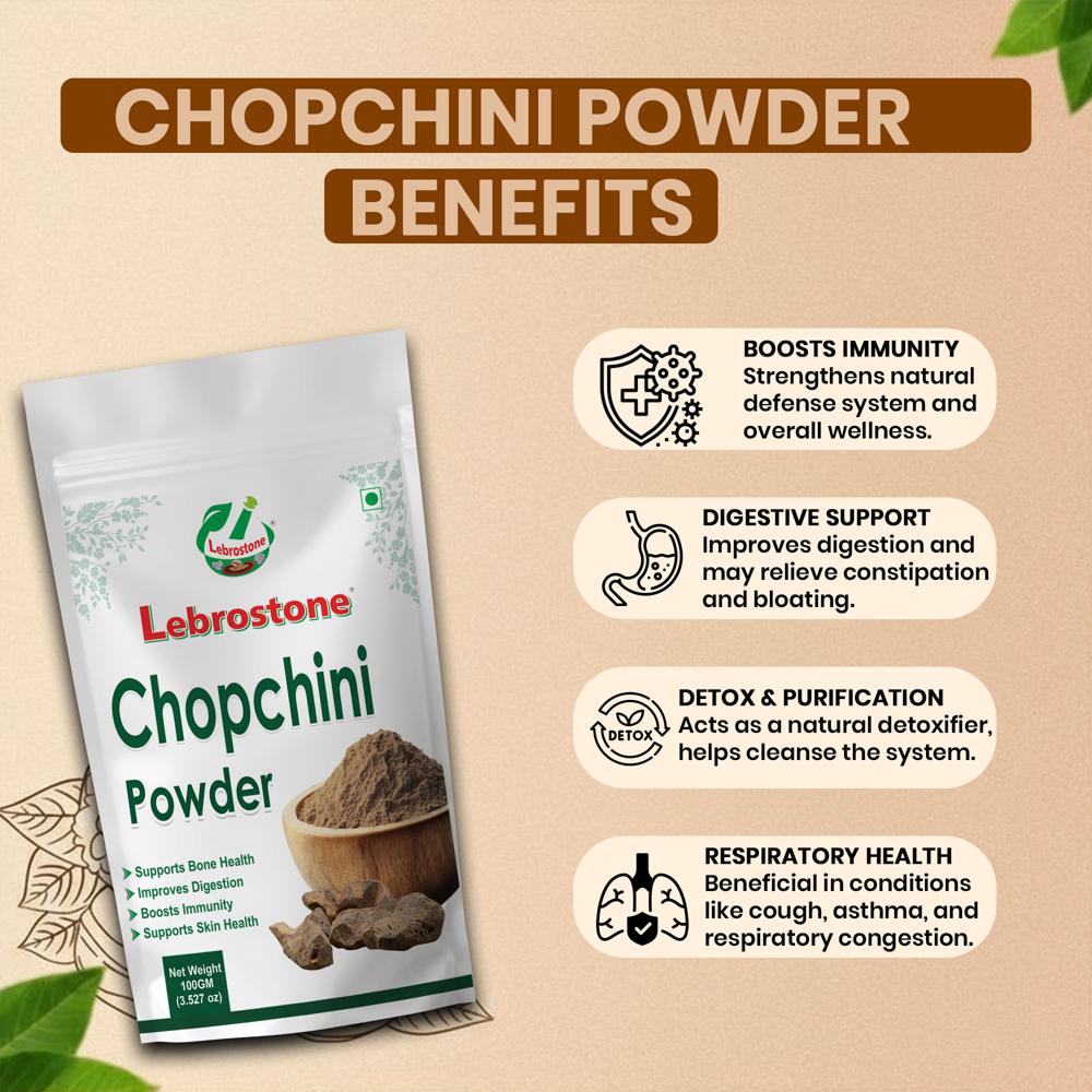 Lebrostone Chopchini Root Powder  Natural Detox, Digestive & Wellness Support| 100g
