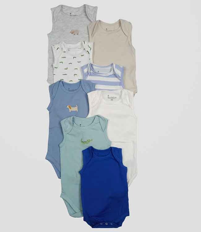 A31202 Hoodadoo Babys Sleeveless Bodysuits