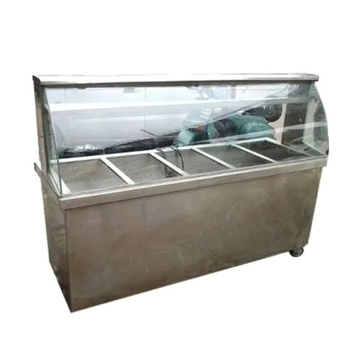 Hot Bain Marie With Glass Display Counter
