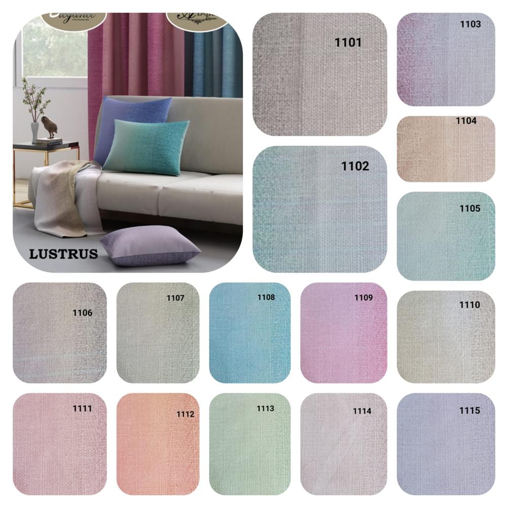Lustrus Curtain Fabric - Color: Multi