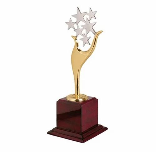 Brass Plain Exquisite Star Silver Trophy