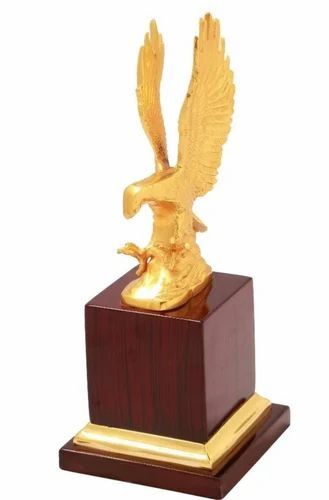 Gold Plated Eagle Shape Trophy