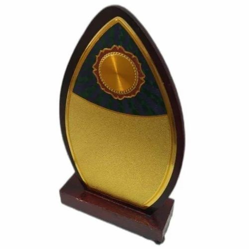 Polished Wooden Football Trophy