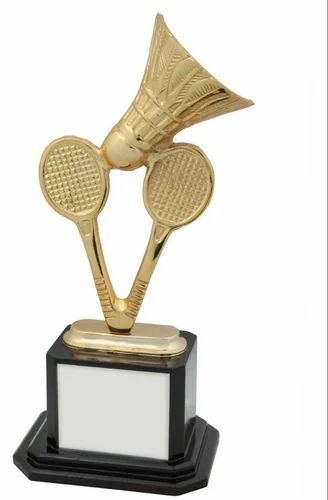 Golden Aluminum Badminton Trophies