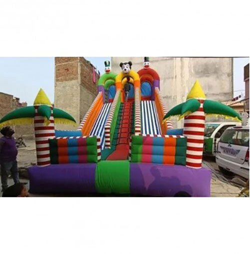 3 Lane Inflatable Slide Bouncy 14x22x20 Ft | 560 GSM PVC | Commercial Use