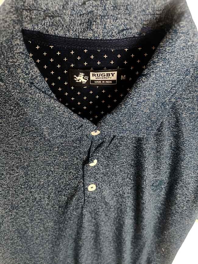 M11505 Mens Grindled Yarn Polos